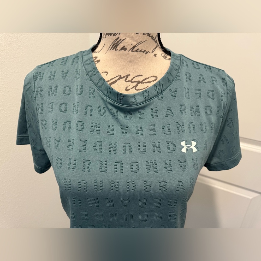 NWOT Under Armour Velocity Wordmark Jacquard Short Sleeve - Picture 2 of 10